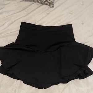Black mini skirt